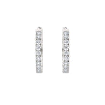 Øreringer med 2,20 carat diamanter i hvitt gull