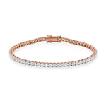 Tennisarmbånd roségull 5,00 ct – Med lab-diamanter
