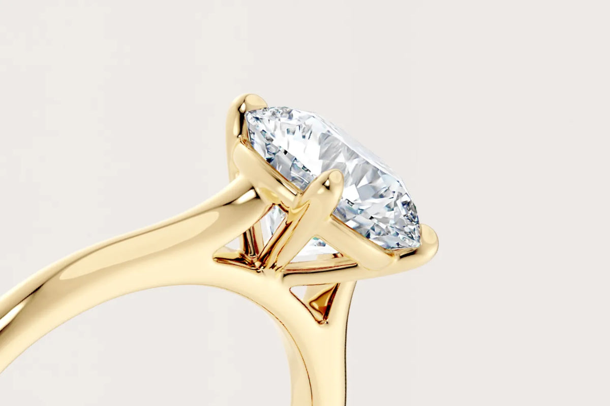 Hva burde en forlovelsesring koste - hånd med diamantring som viser forlovelsesring budsjett