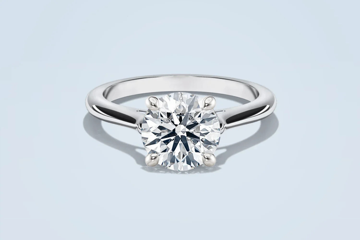 Lab-diamant vs naturlig diamant – nærbilde av forlovelsesring fra Hartwell