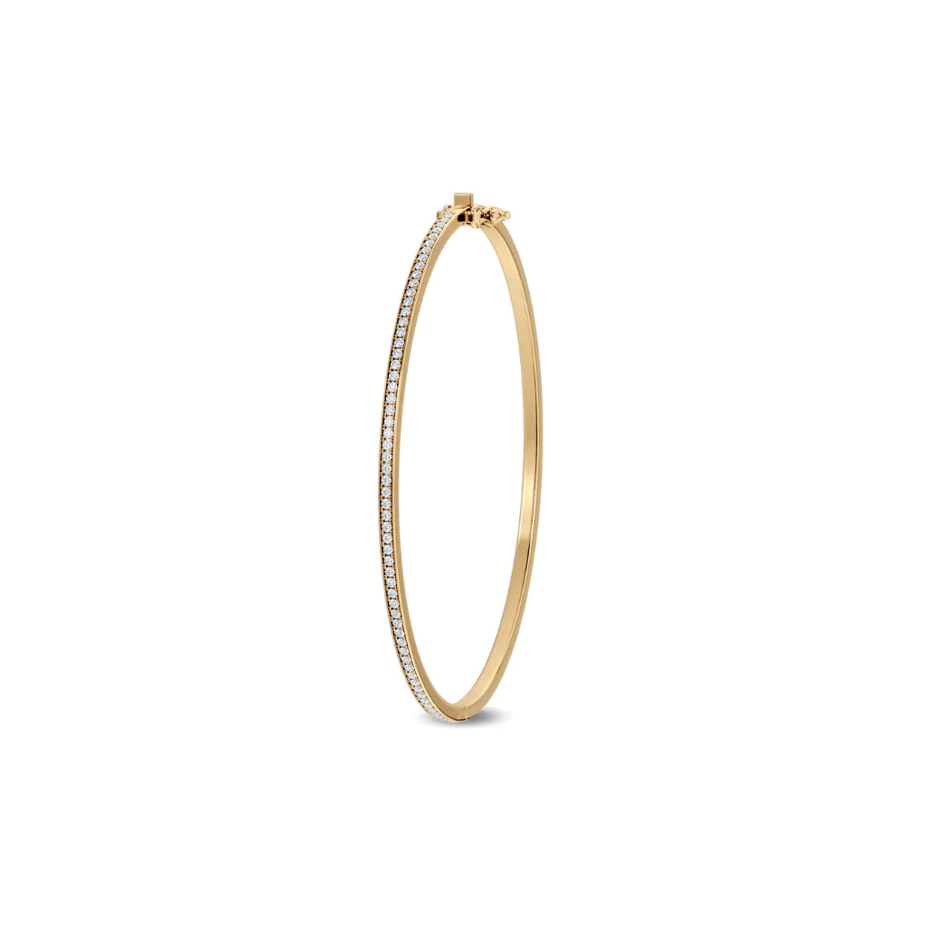 Armring med diamanter 0,80 carat i 585 gult gull 