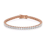 Tennisarmbånd roségull 8,00 ct – Med lab-diamanter