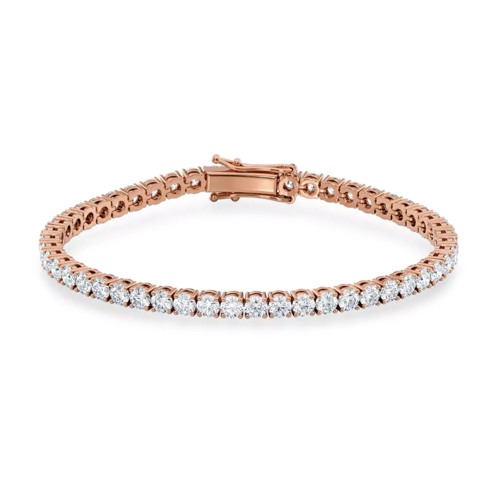 Tennisarmbånd roségull 8,00 ct – Med lab-diamanter