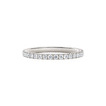 Alliansering i hvitt gull 0,50 ct liggende – 36 diamanter