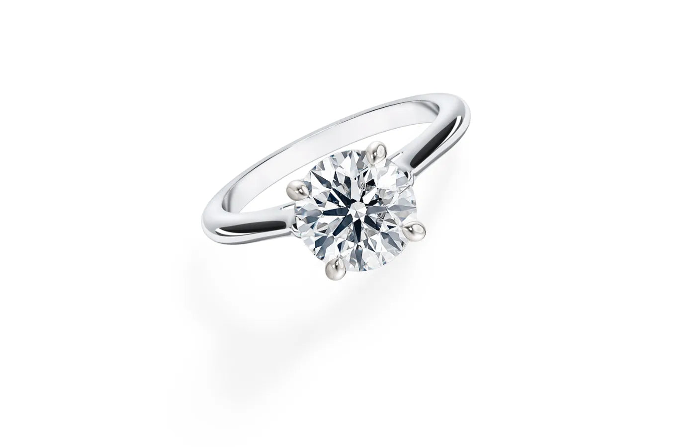 Forlovelsesring i hvitt gull fra hartwell 