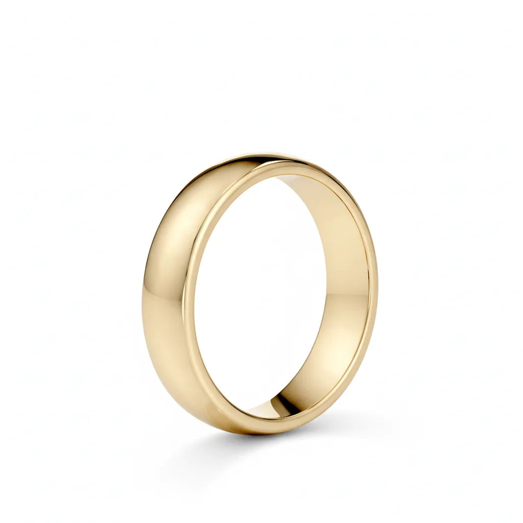 Gifteringer i gull med tidløst og minimalistisk design.