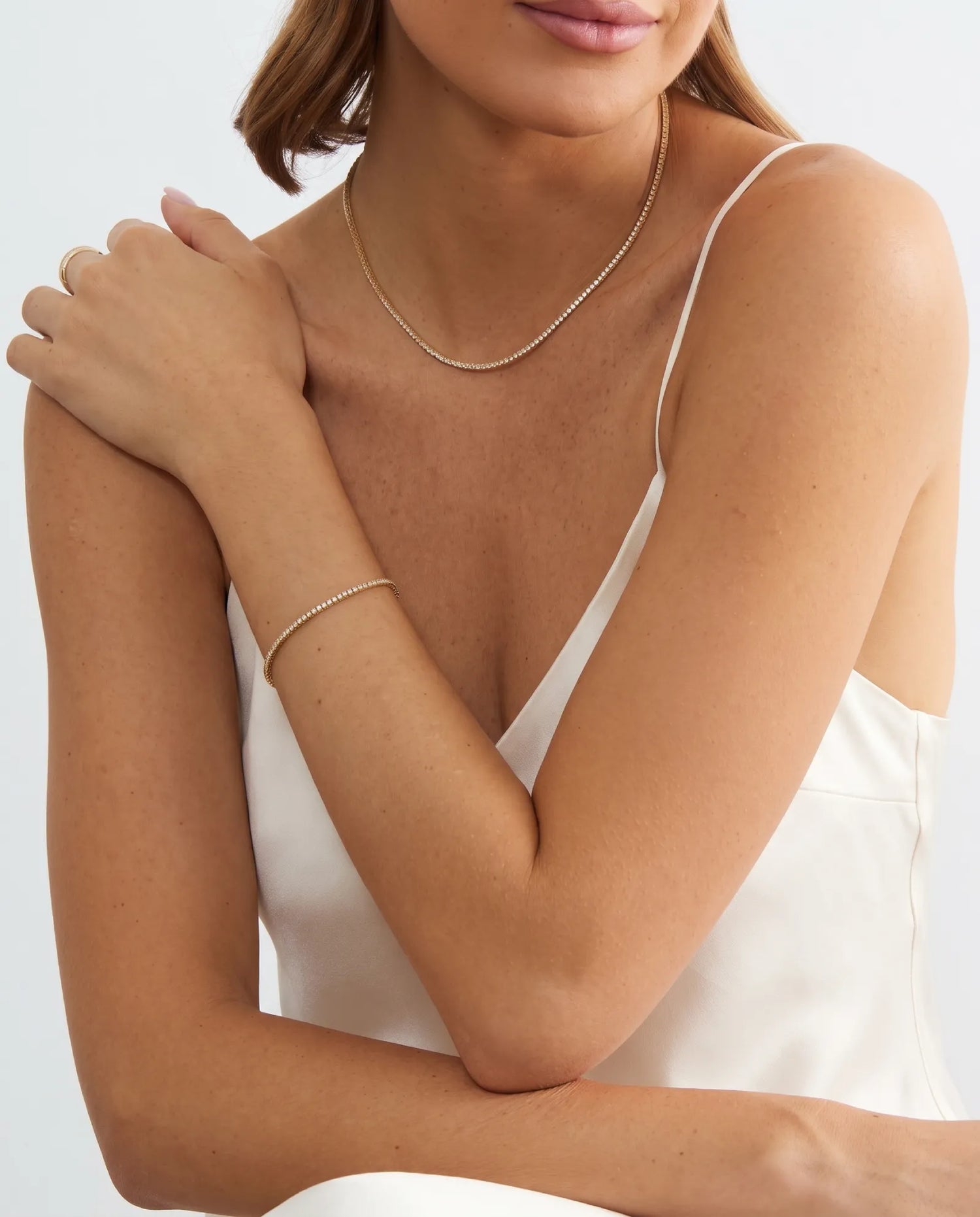 Tennisarmbånd rosegull 2,00 ct – Lab diamant