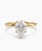 Dråpeformet forlovelsesring gult gull 2,00 ct – Lab diamant