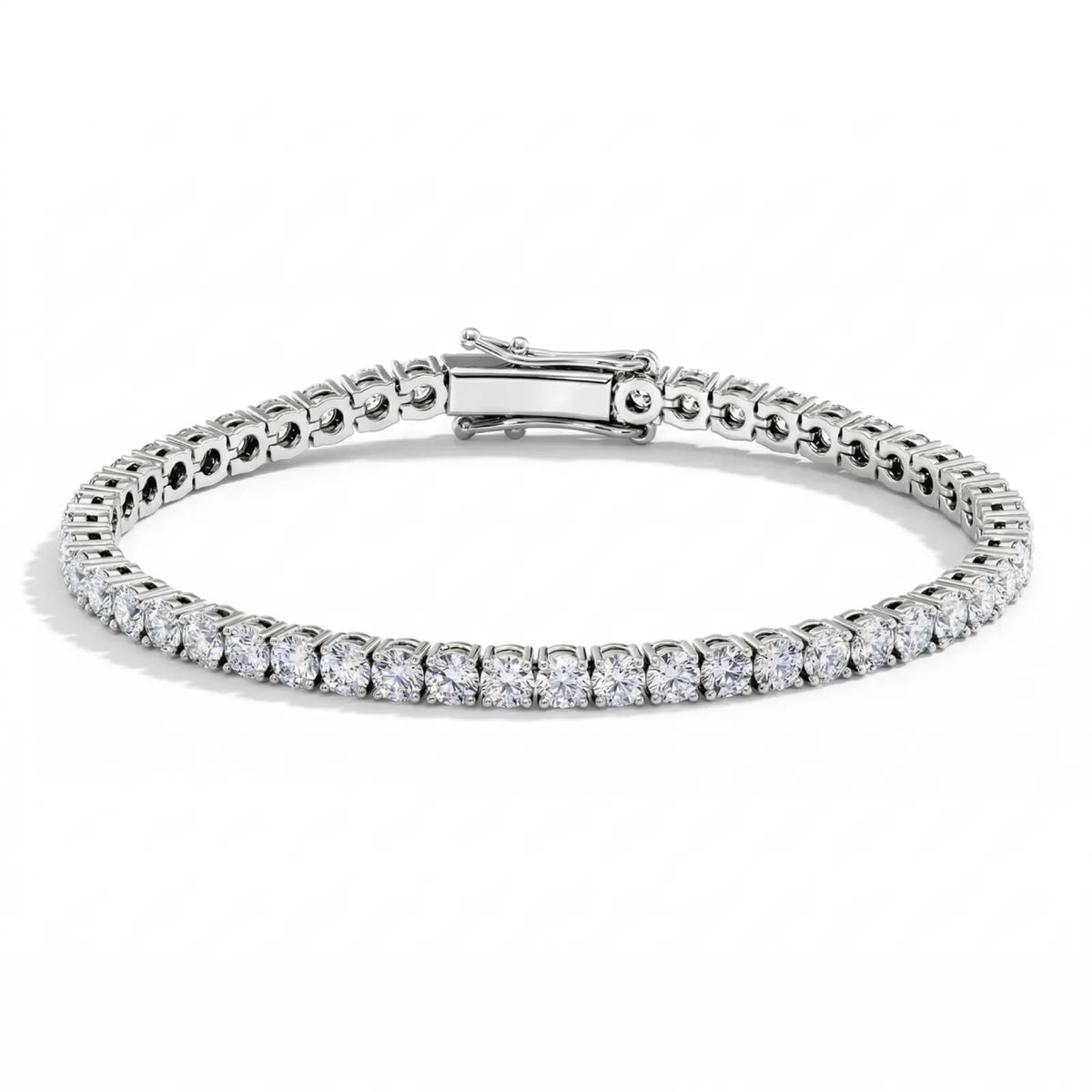 Tennisarmbånd hvitt gull 8,00 ct – Med lab-diamanter fra Hartwell