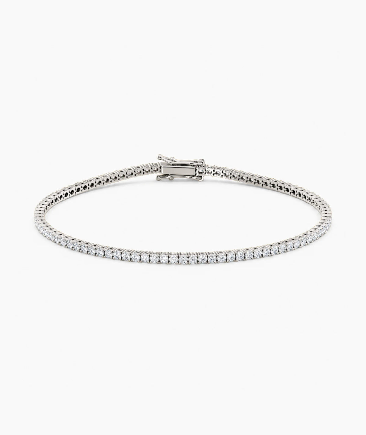 Tennisarmbånd i hvitt gulll med 3 carat diamanter fra Hartwell